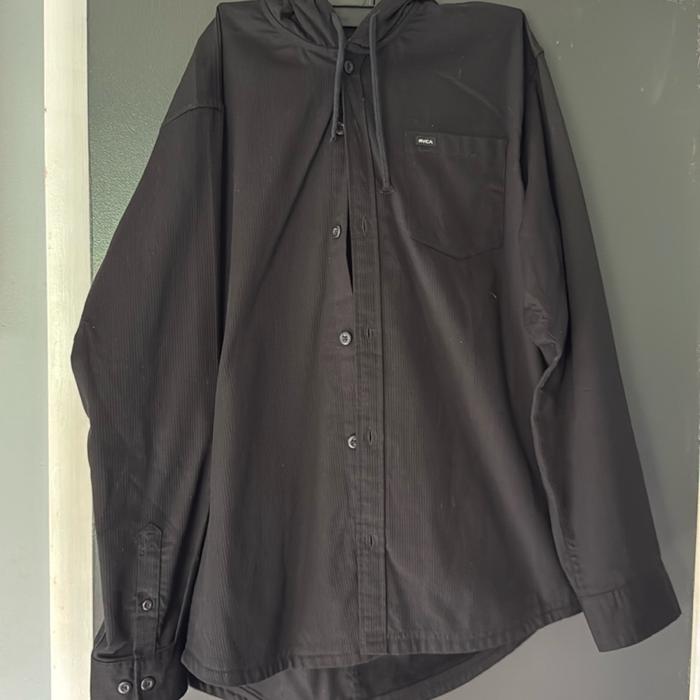 RVCA Ribbed Button Up Shirt